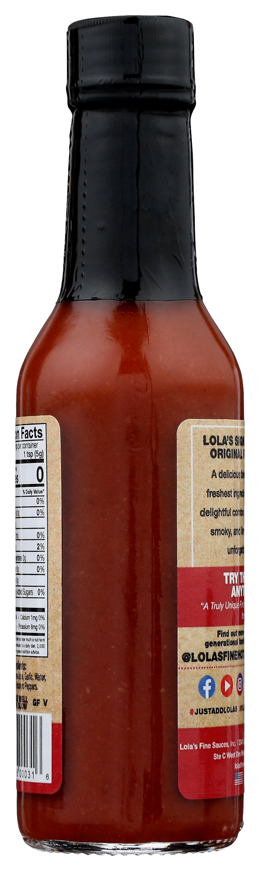 LOLAS FINE HOT SAUCE SAUCE HOT ORIGINAL - Case of 12