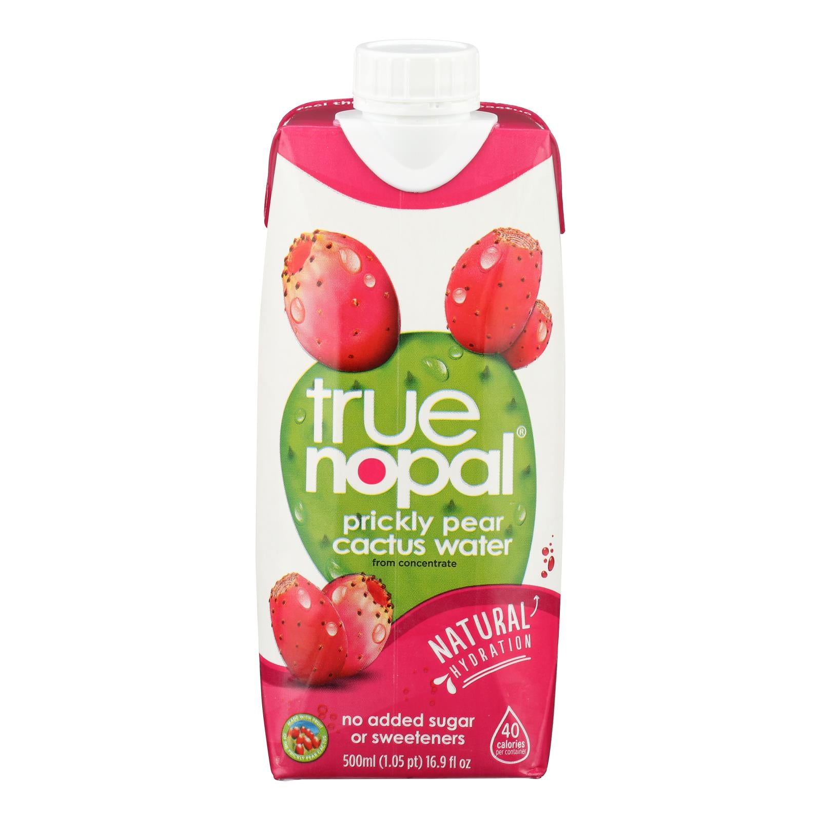 True Nopal Cactus Water - Prickly Pear - Case Of 12 - 16.9 Fl Oz