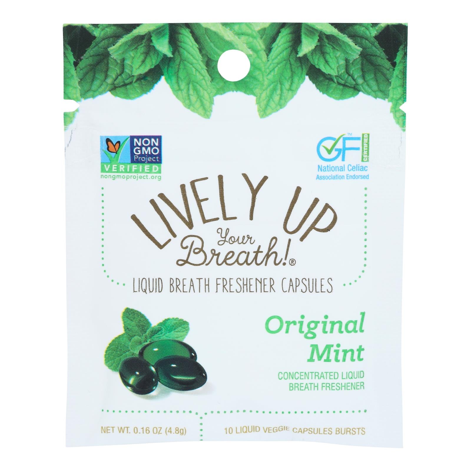 Lively Up Your Breath - Brth Mint Chwbl Sg Original - Case of 12-.16 OZ