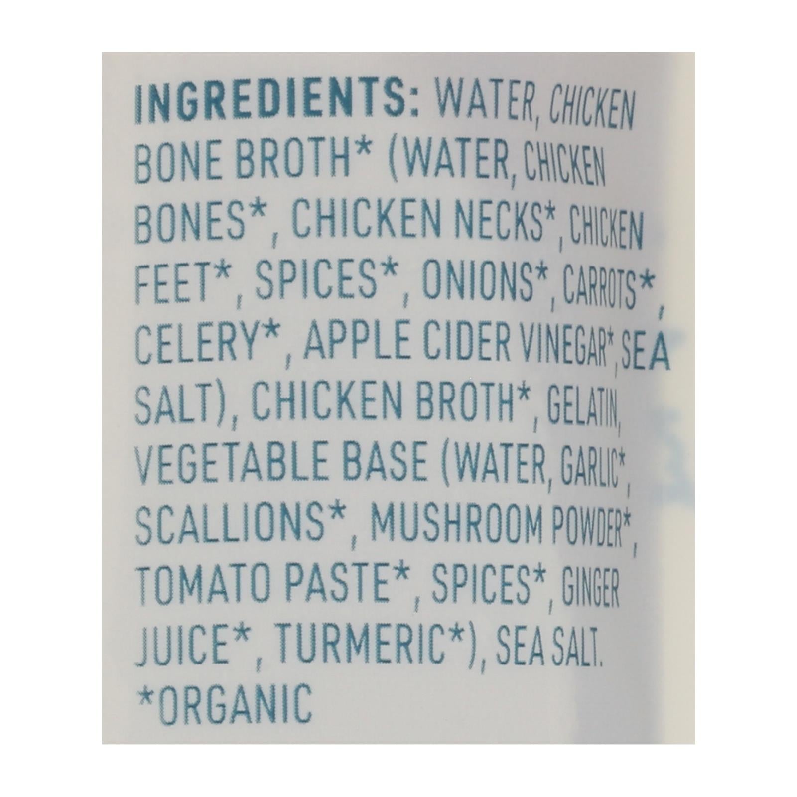 Bare Bones Broth - Bone Broth Organic 2 Chicken Classic - Case of 8-16 Fluid Ounces