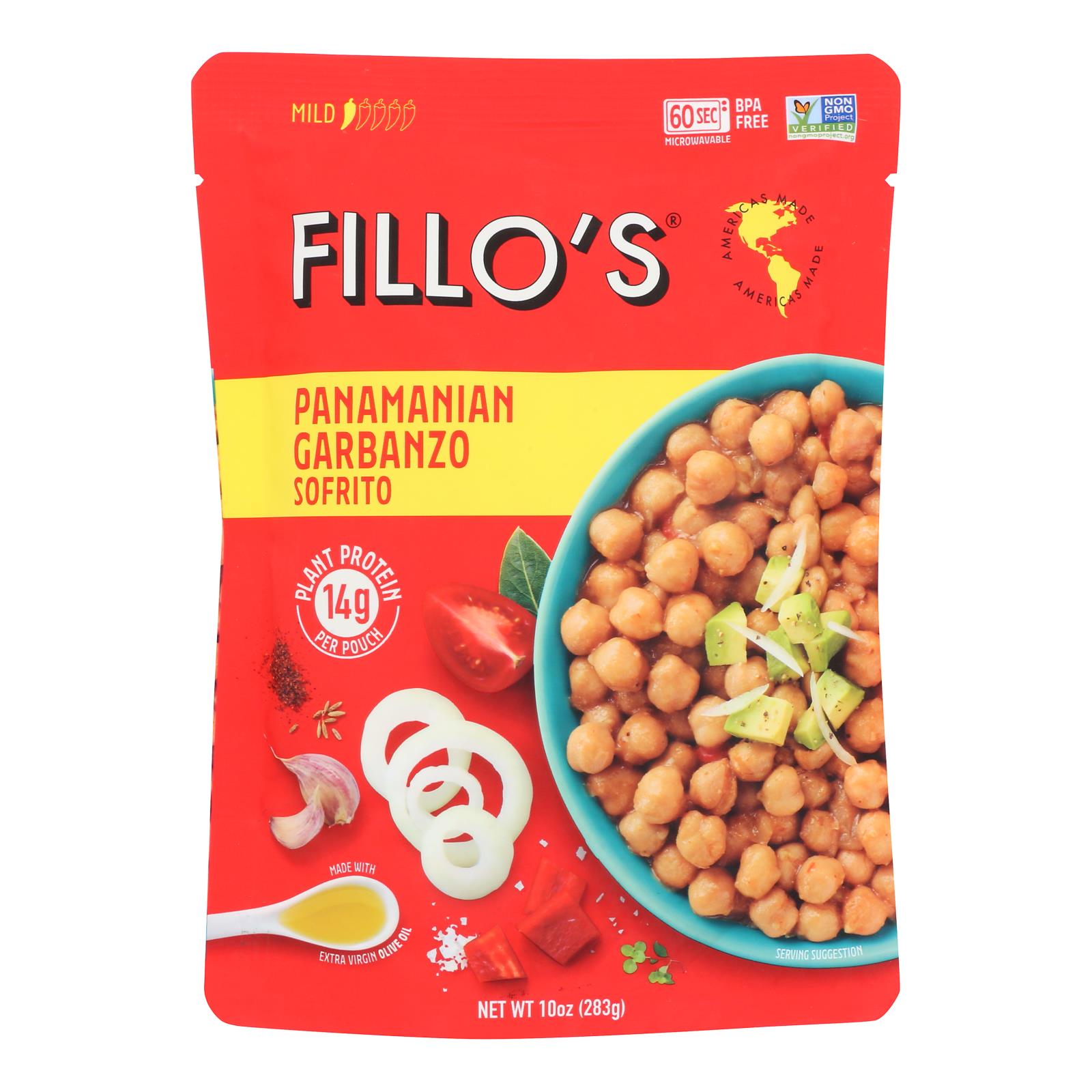 Fillo's Beans - Panamanian Garbanzo - Case Of 6 - 10 Oz.