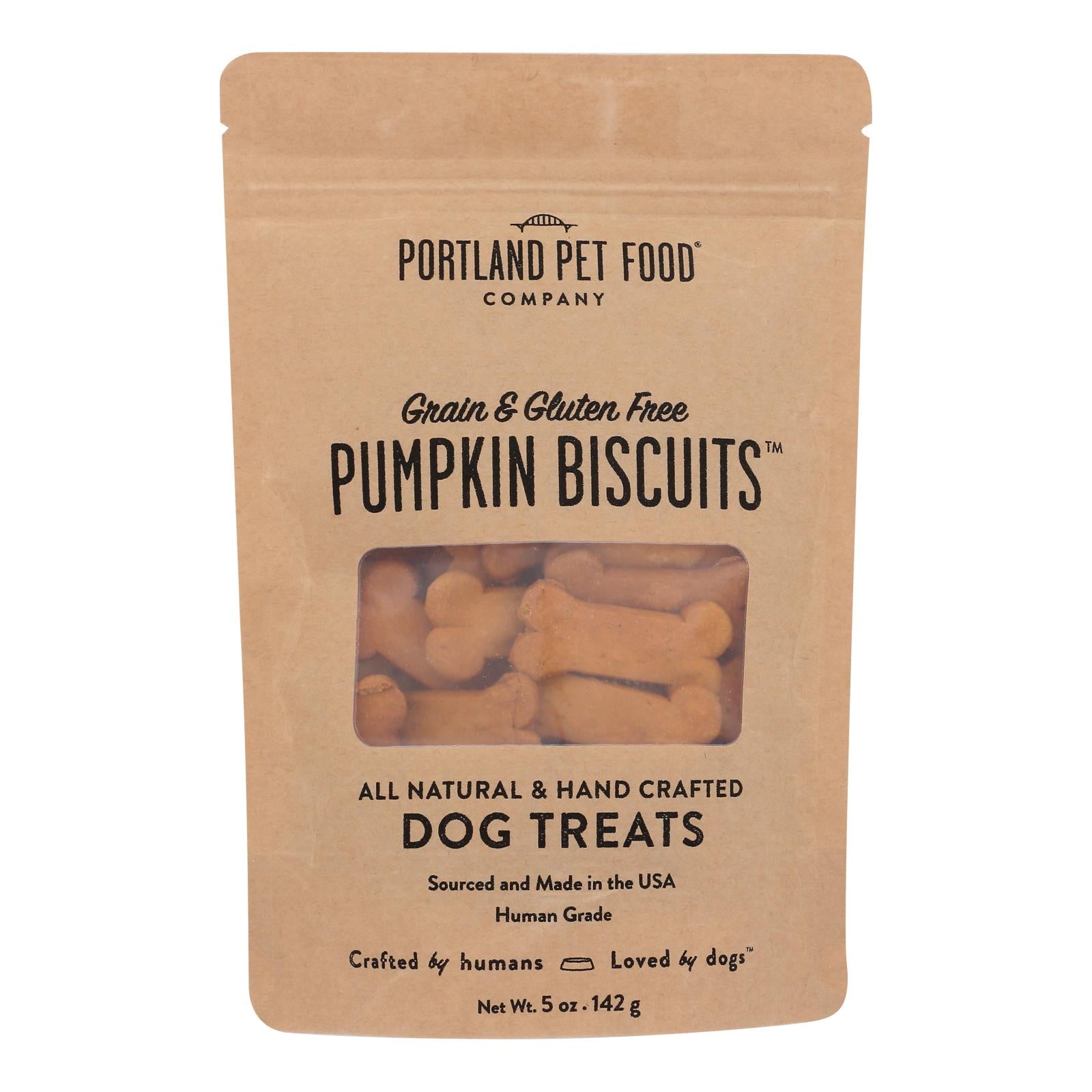 Portland Pet Food Company - Dog Treats Pumpkn Biscuit - Case of 6-5 OZ