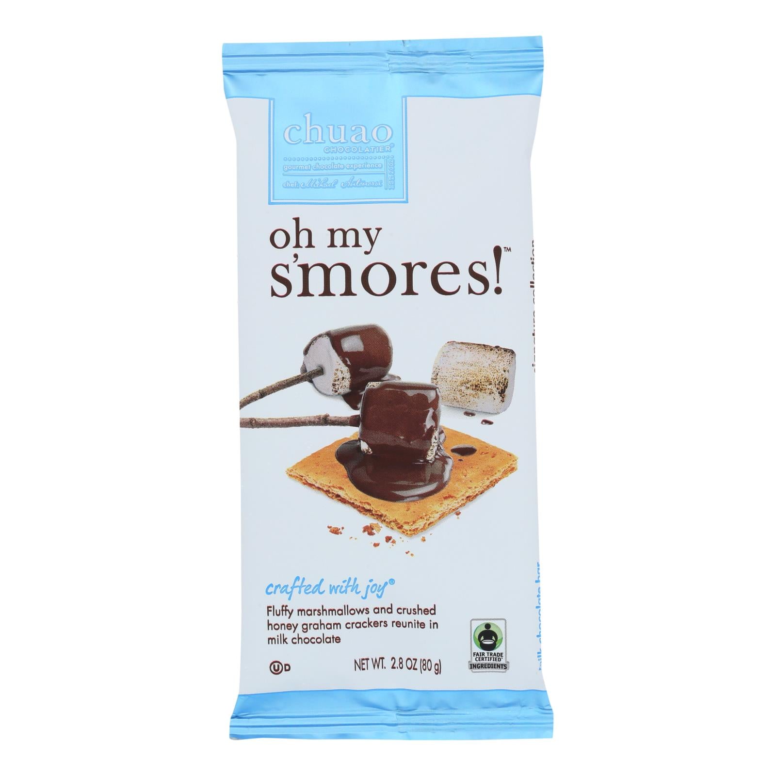 Chuao Chocolate Bar, Oh My S'Mores  - Case of 10 - 2.8 OZ