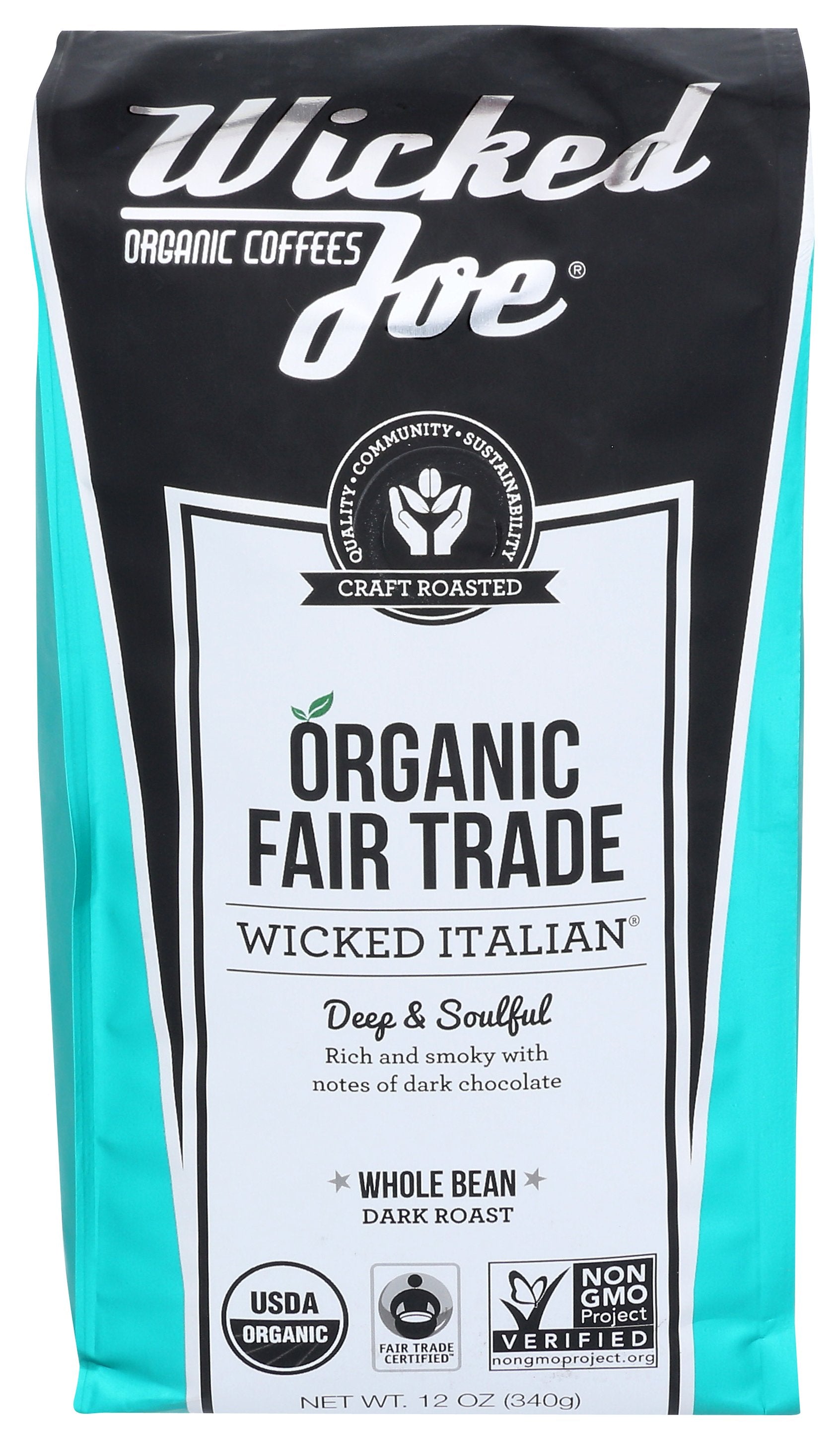 WICKED JOE COFFEE COFFEE WICKED ITALN WHLBN - Case of 6