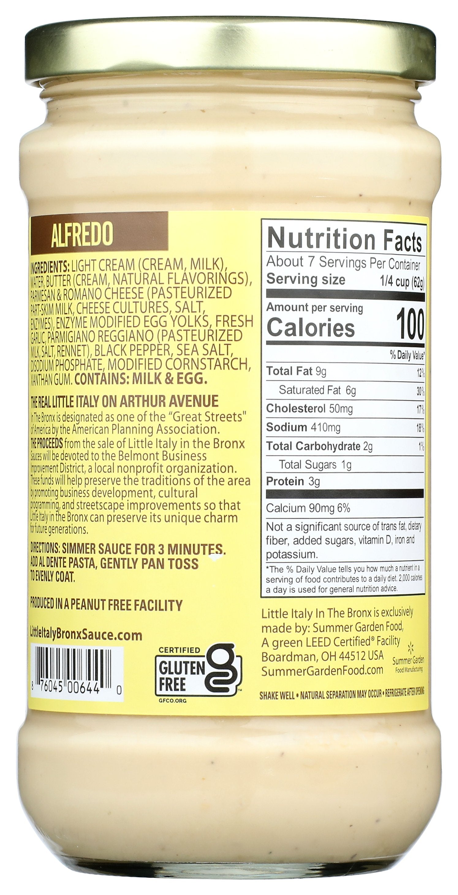 LITTLE ITALY IN THE BRONX SAUCE ALFREDO - Case of 6