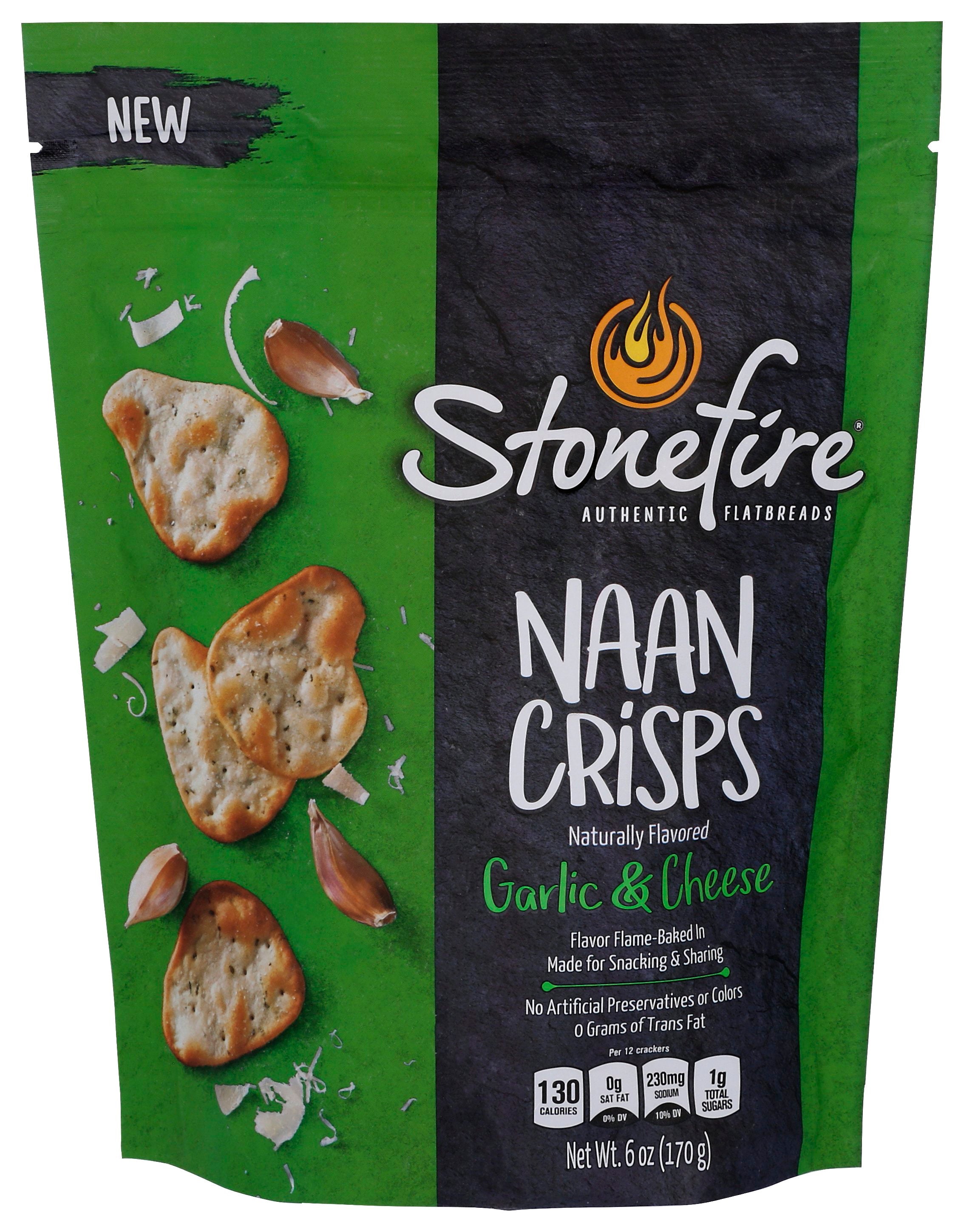 STONEFIRE NAAN CRISPS PARMESAN GRLC - Case of 12