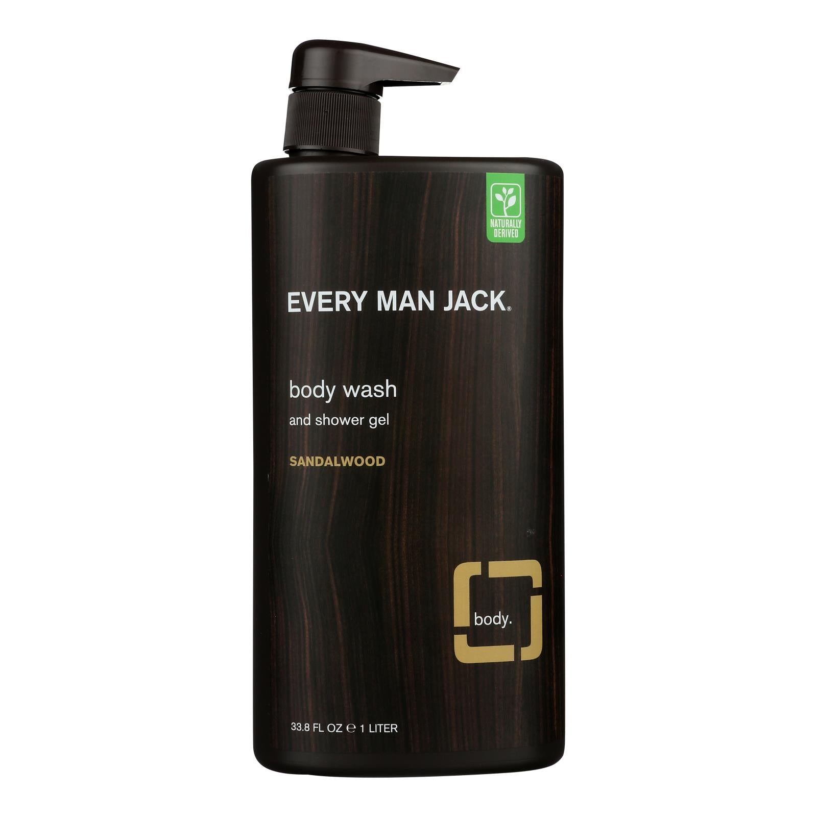 Every Man Jack Body Wash Sandalwood Body Wash - 1 Each - 33.8 fl oz.
