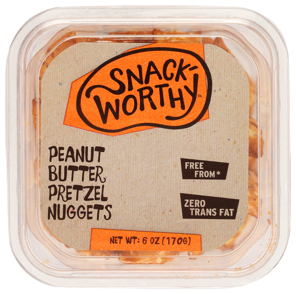 Snackworthy Pretzel Nuggets Peanut Butter - Pack of 12 - 6 oz