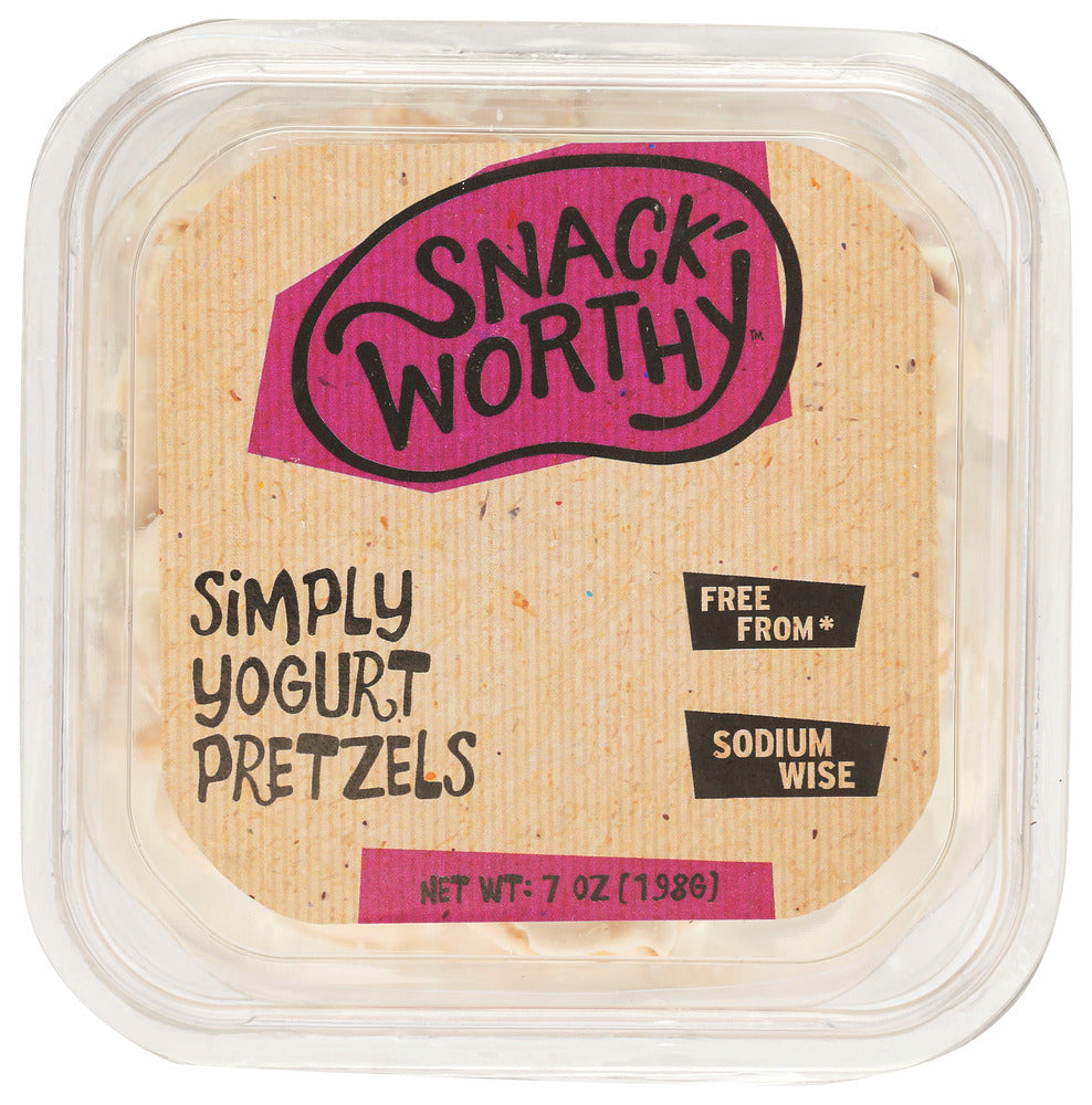 Snackworthy Pretzels Simply Yogurt -  7 oz (Pack of 12)