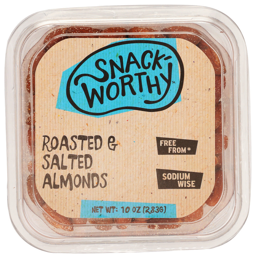 Snackworthy Almond Roasted Salted - Pack of 12 - 10 oz