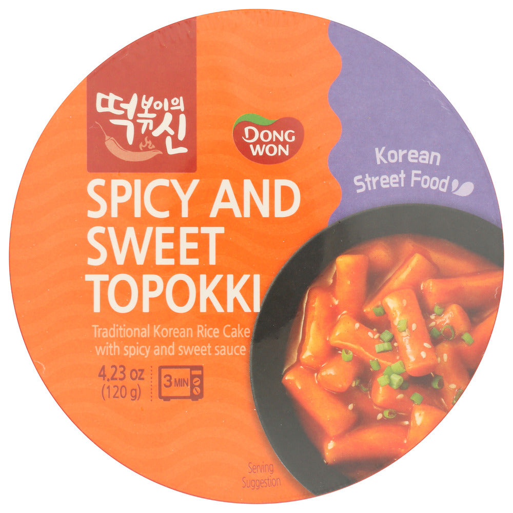 Dong Won Cup Topokki Sweet Spicy - Pack of 8 - 4.23 oz