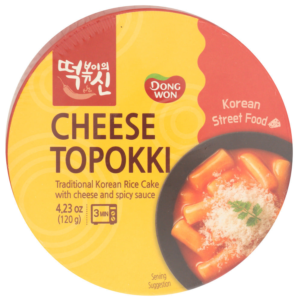 Dong Won Cup Topokki Spicy Cheese - Pack of 8 - 4.23 oz
