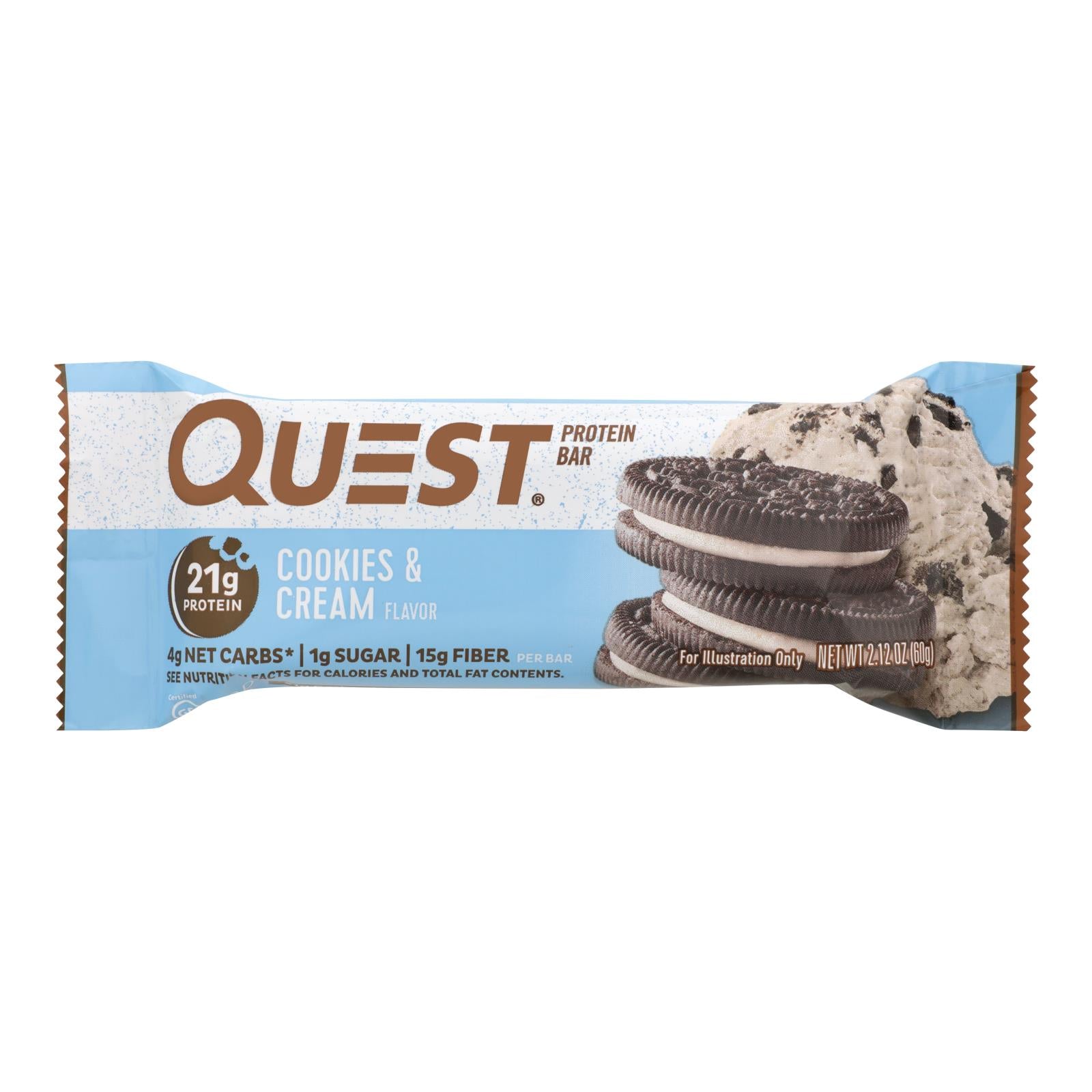 Quest Bar - Cookies And Cream - 2.12 Oz - Case Of 12