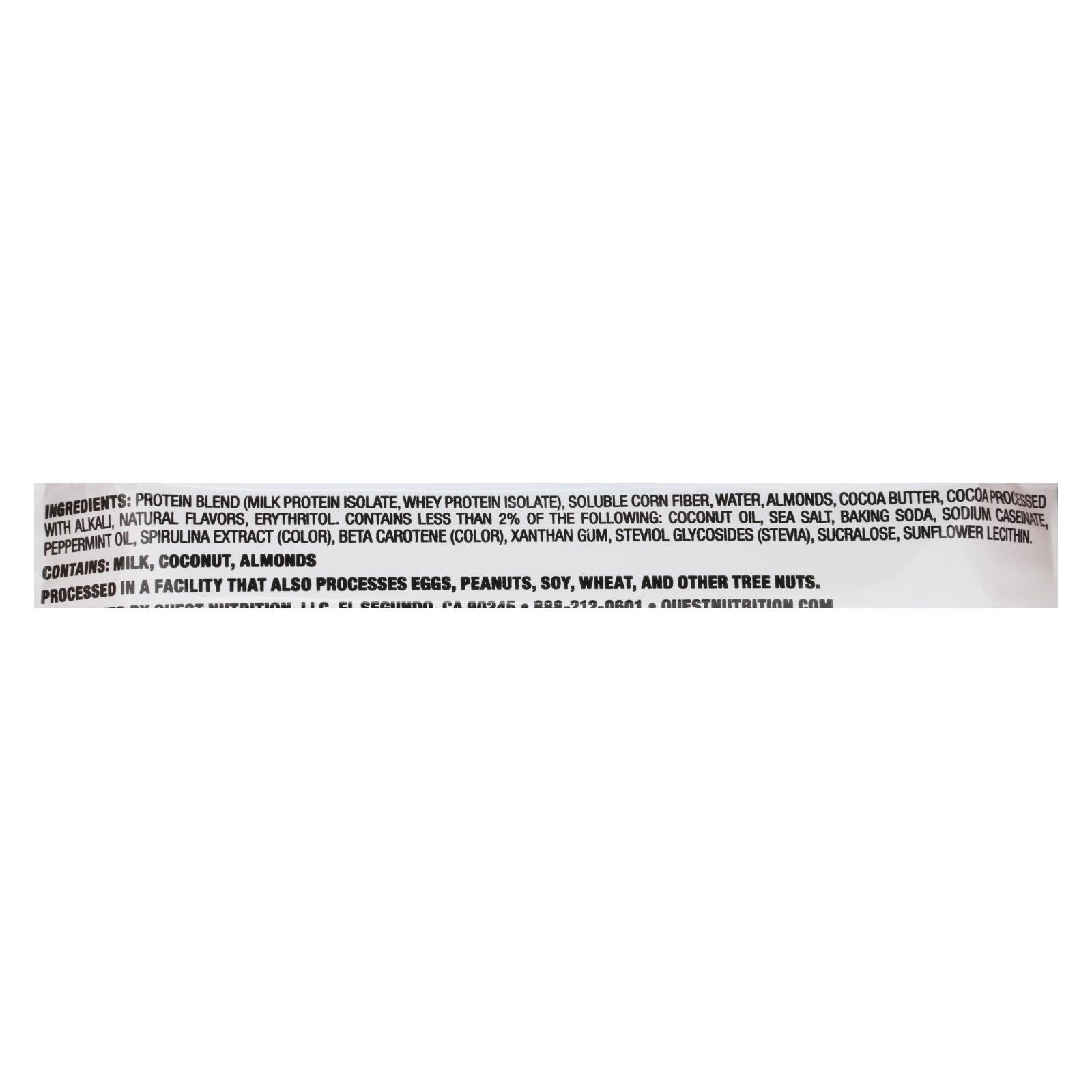 Quest Bar - Mint Chocolate Chunk - 2.12 oz - case of 12