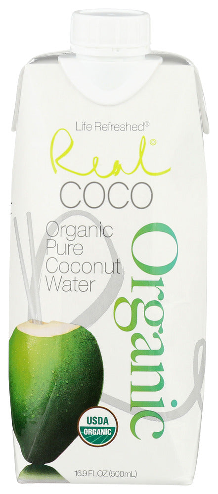 Real Coco Water Coconut Pure Organic - Case of 12 - 16.9 fl oz