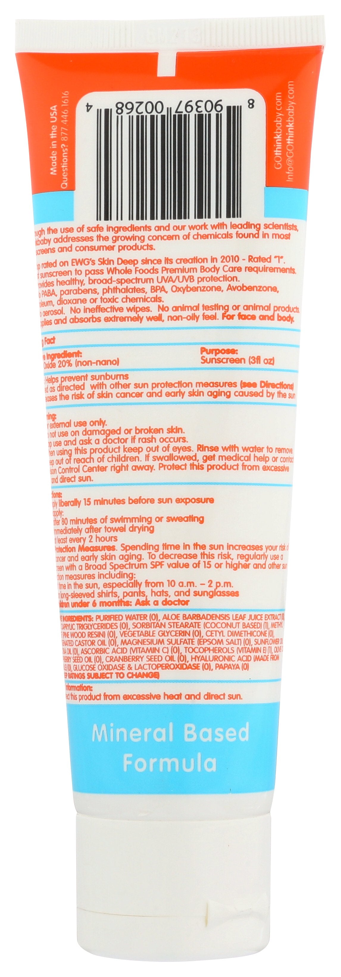 THINK SUNSCREEN BABY SPF50 - Case of 3