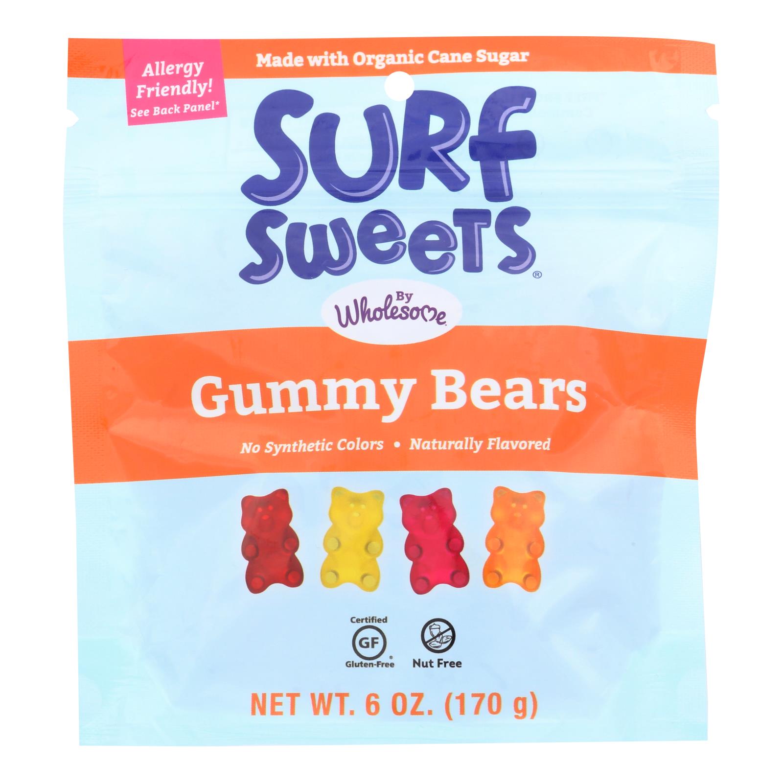 Surf Sweets - Gummy Bears - Case Of 8-6 Oz