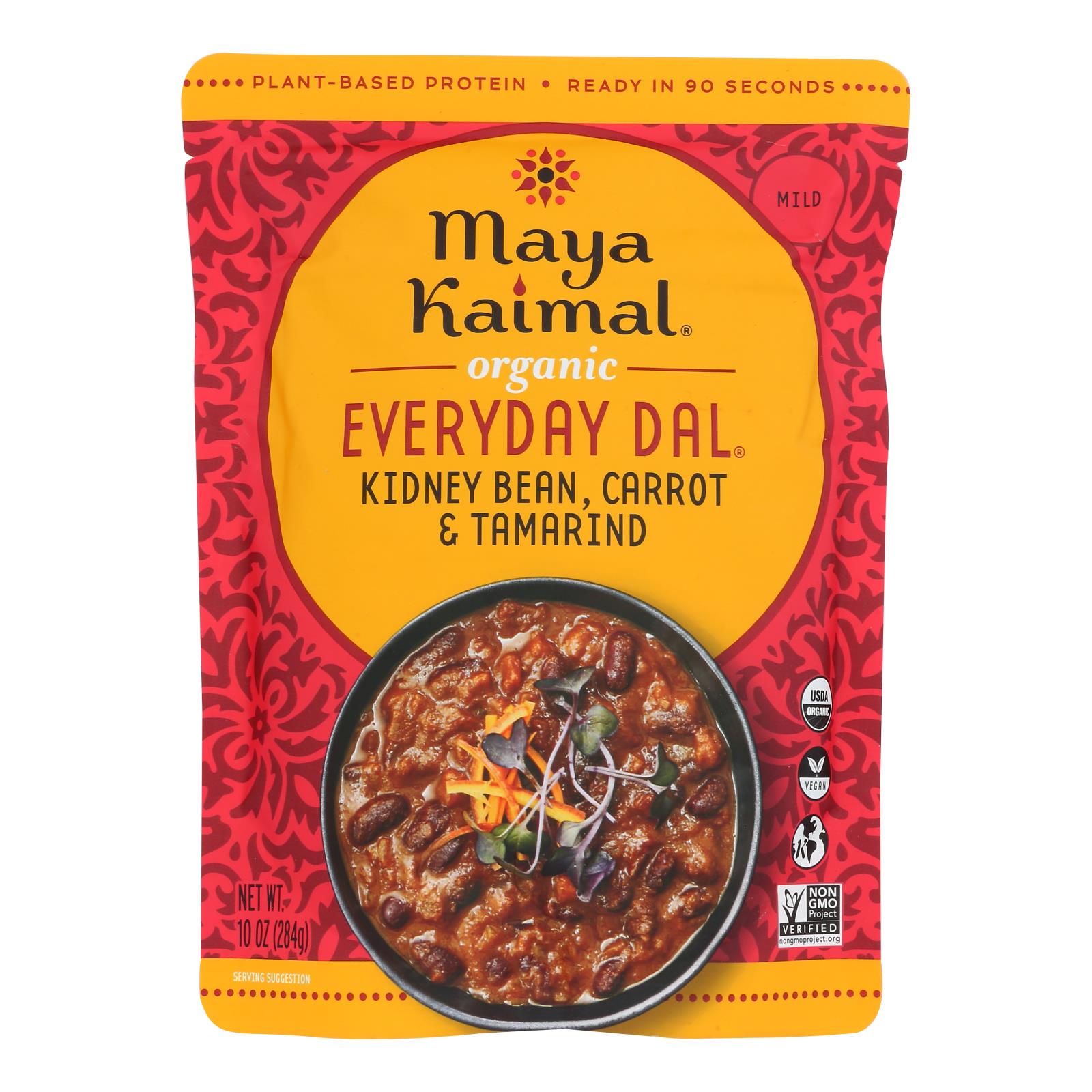 Maya Kaimal - Organic Everyday Dal - Kidney Bean Carrot Tamarind - Cs Of 6 -10 Oz