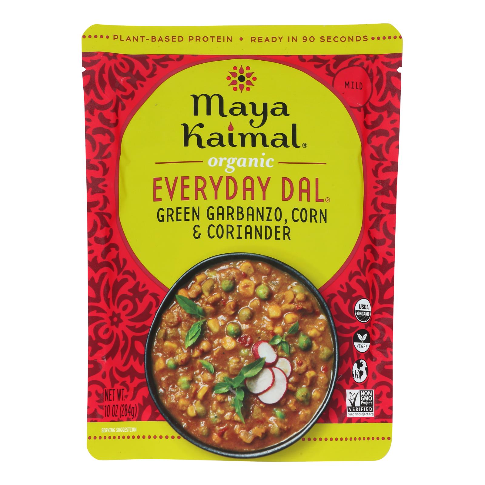 Maya Kaimal - Organic Everyday Dal - Green Garbanzo Corn Coriander - Cs Of 6 -10 Oz
