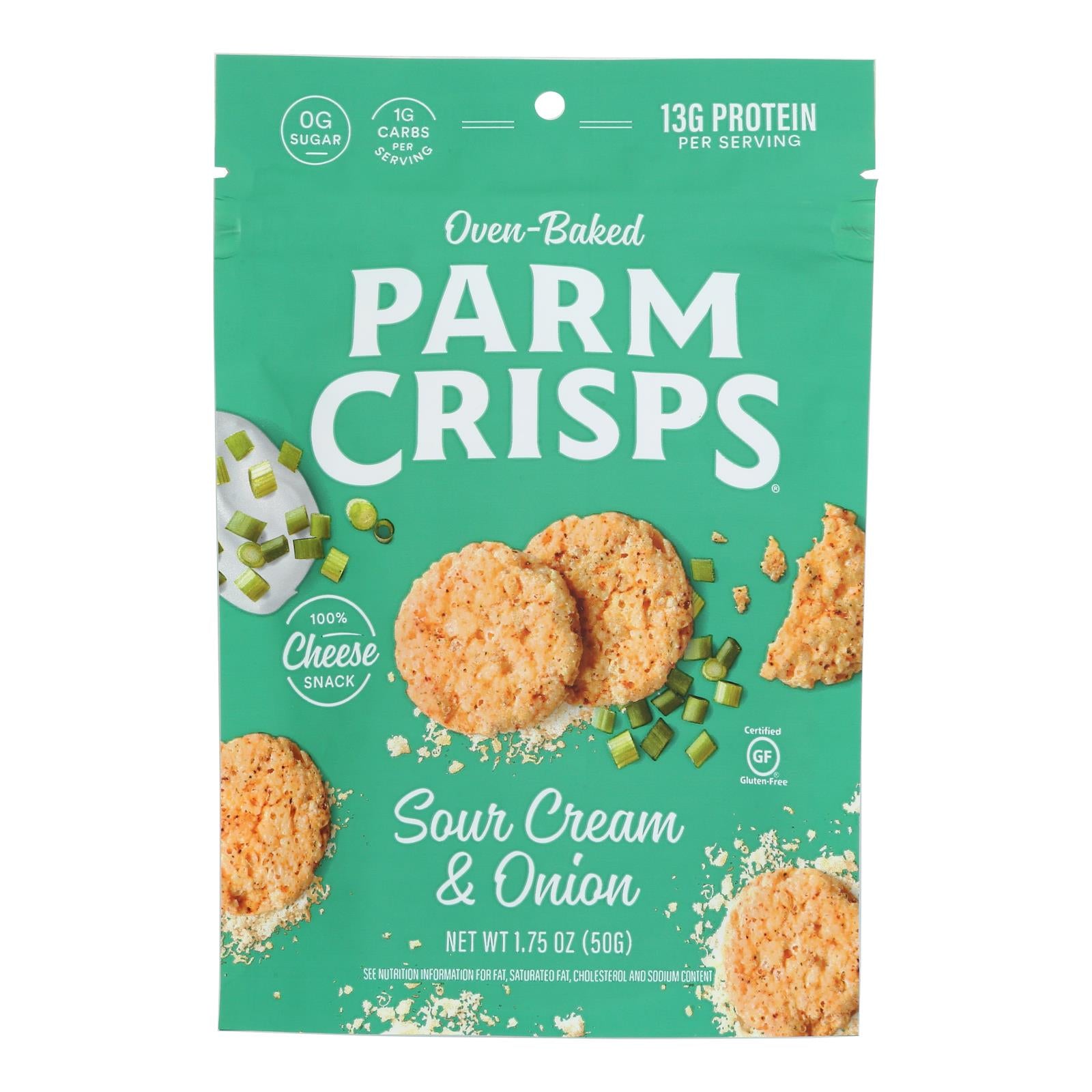 Parm Crisps - Parm Crisp Sr Cream & Onion - Case Of 12 - 1.75 Oz