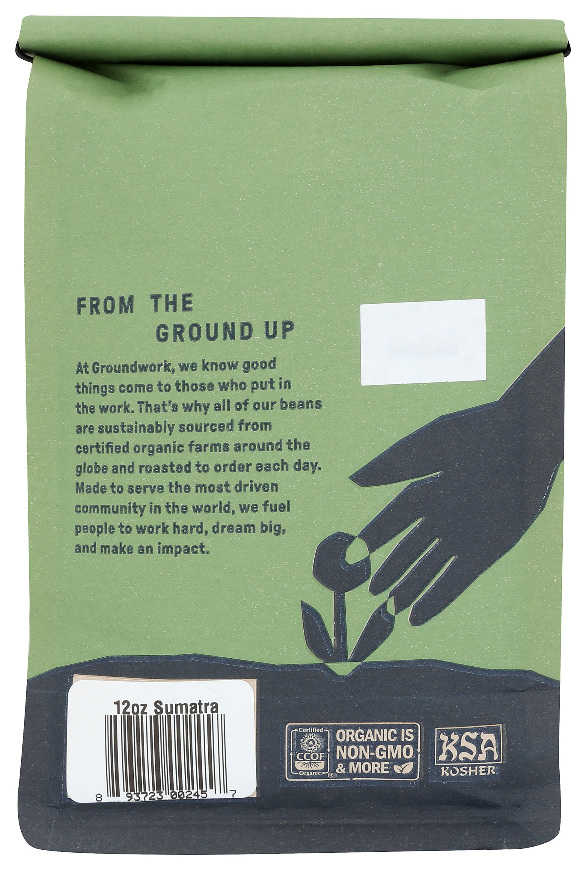 GROUNDWORK COFFEE COFFEE WHL BEAN SUMATRA - Case of 6