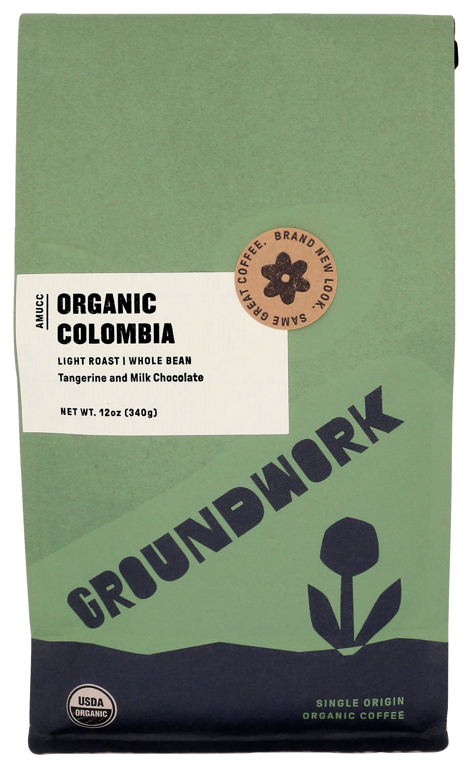 GROUNDWORK COFFEE COFFEE COLUMBIA WHL BEAN - Case of 6
