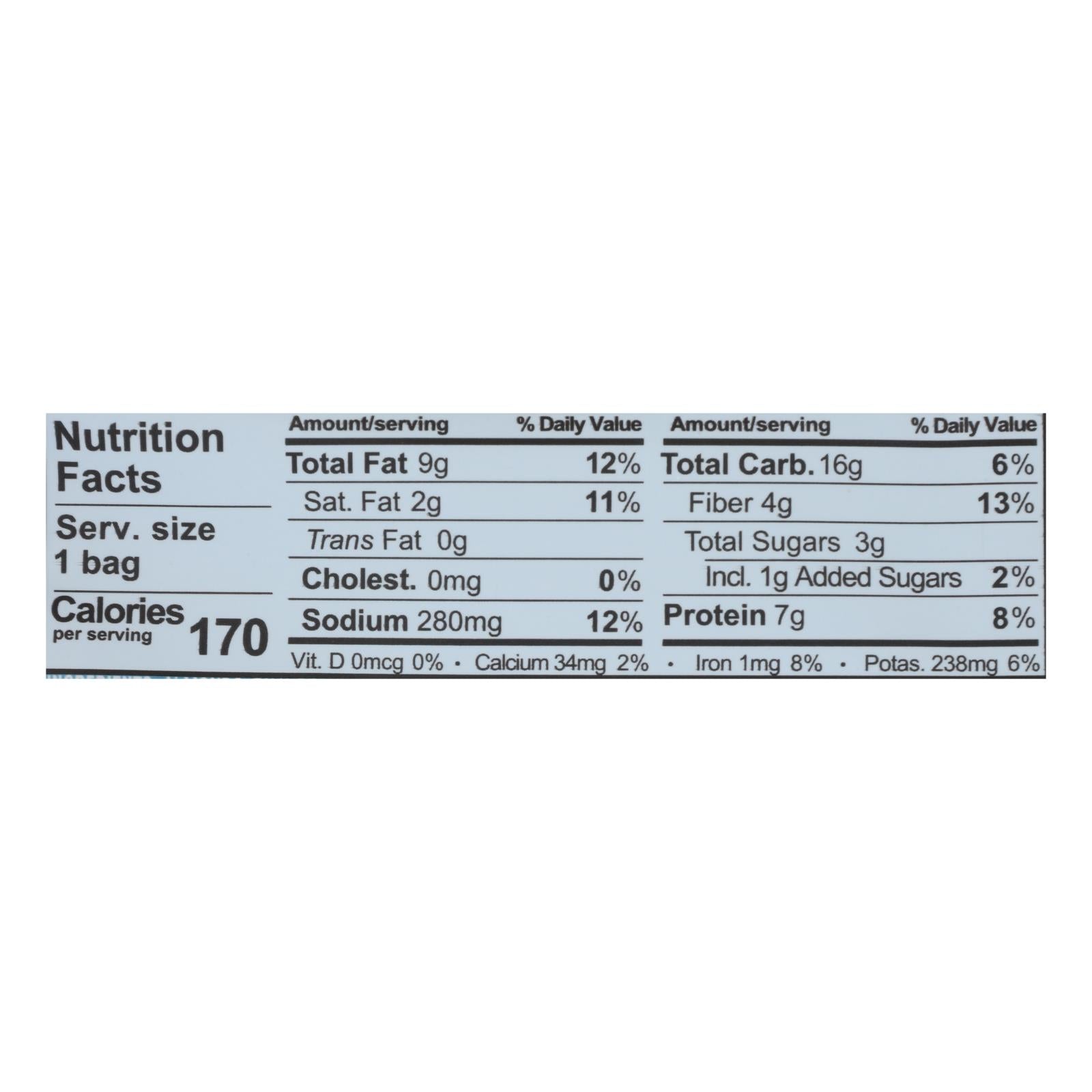 Sahale Snacks - Snack Mix Sea Salt Bean Nut - Case of 18 - 1.25 ounces