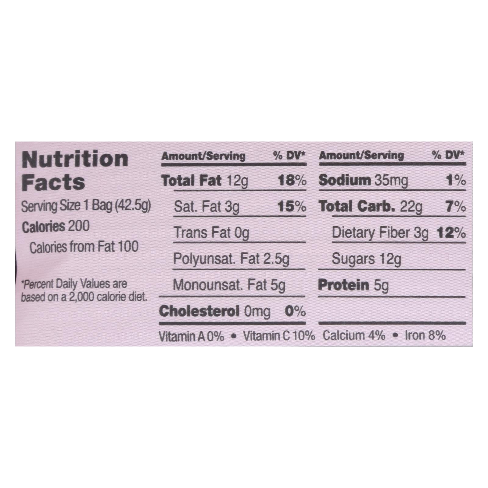 Sahale Raspberry Crumble Cashew Snack Mix  - Case of 9 - 1.5 OZ