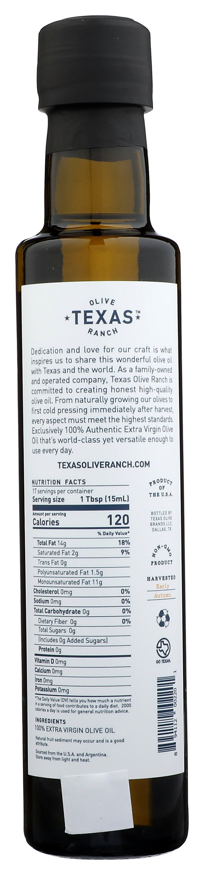 TEXAS OLIVE RANCH OIL OLIVE EXTRA VIRGIN - Case of 12