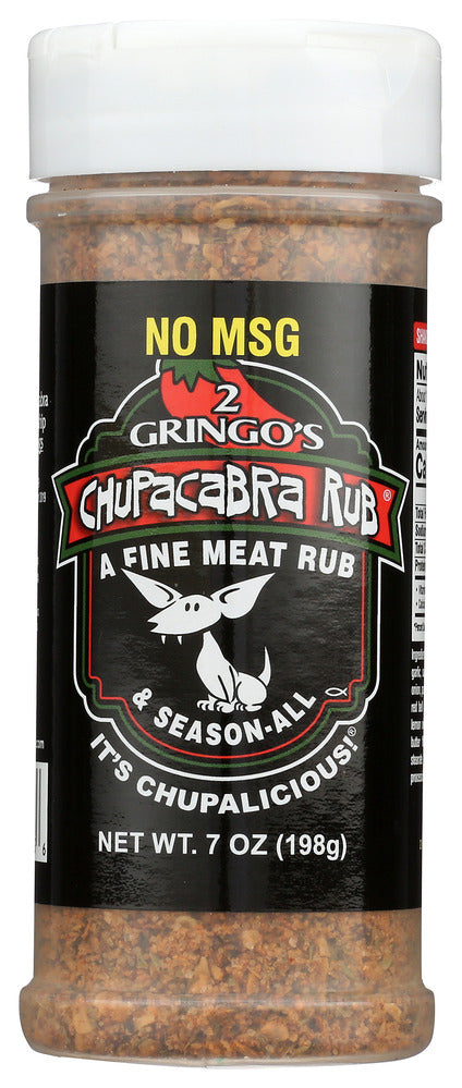 2 Gringos Chupacabra Seasoning No MSG - Pack of 6 - 7  OZ