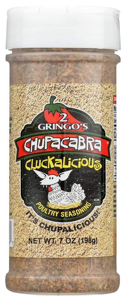 2 Gringos Chupacabra Seasoning Cluckalicious - Pack of 6 - 7  OZ
