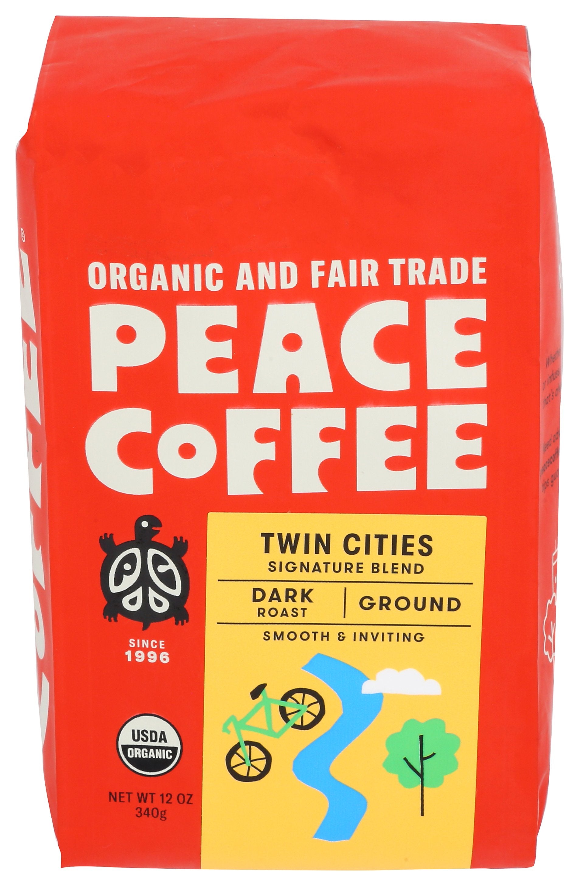 PEACE COFFEE COFFEE GROUND TWN CITIES - Case of 6