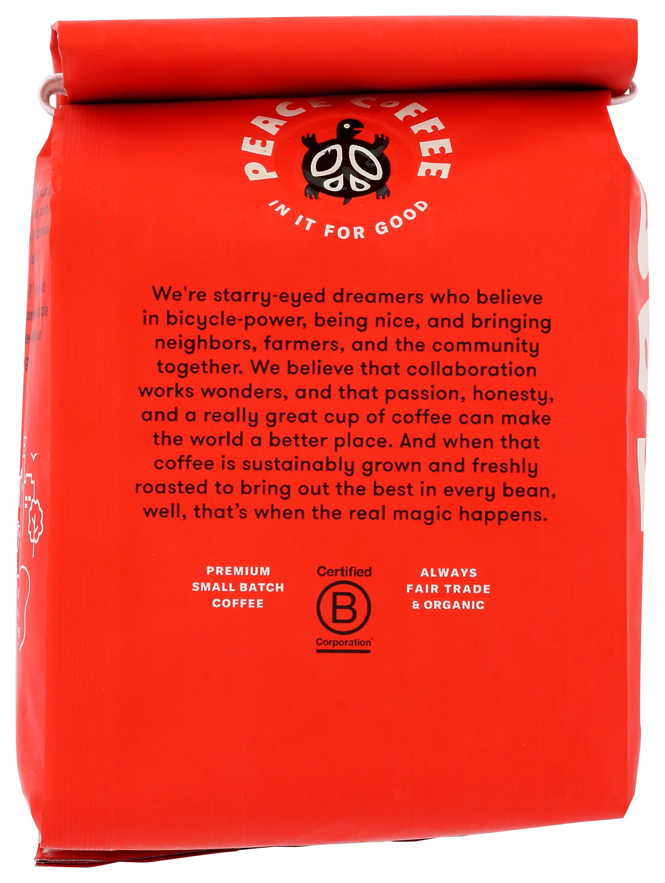PEACE COFFEE COFFEE GRND MORNING GLORY - Case of 6