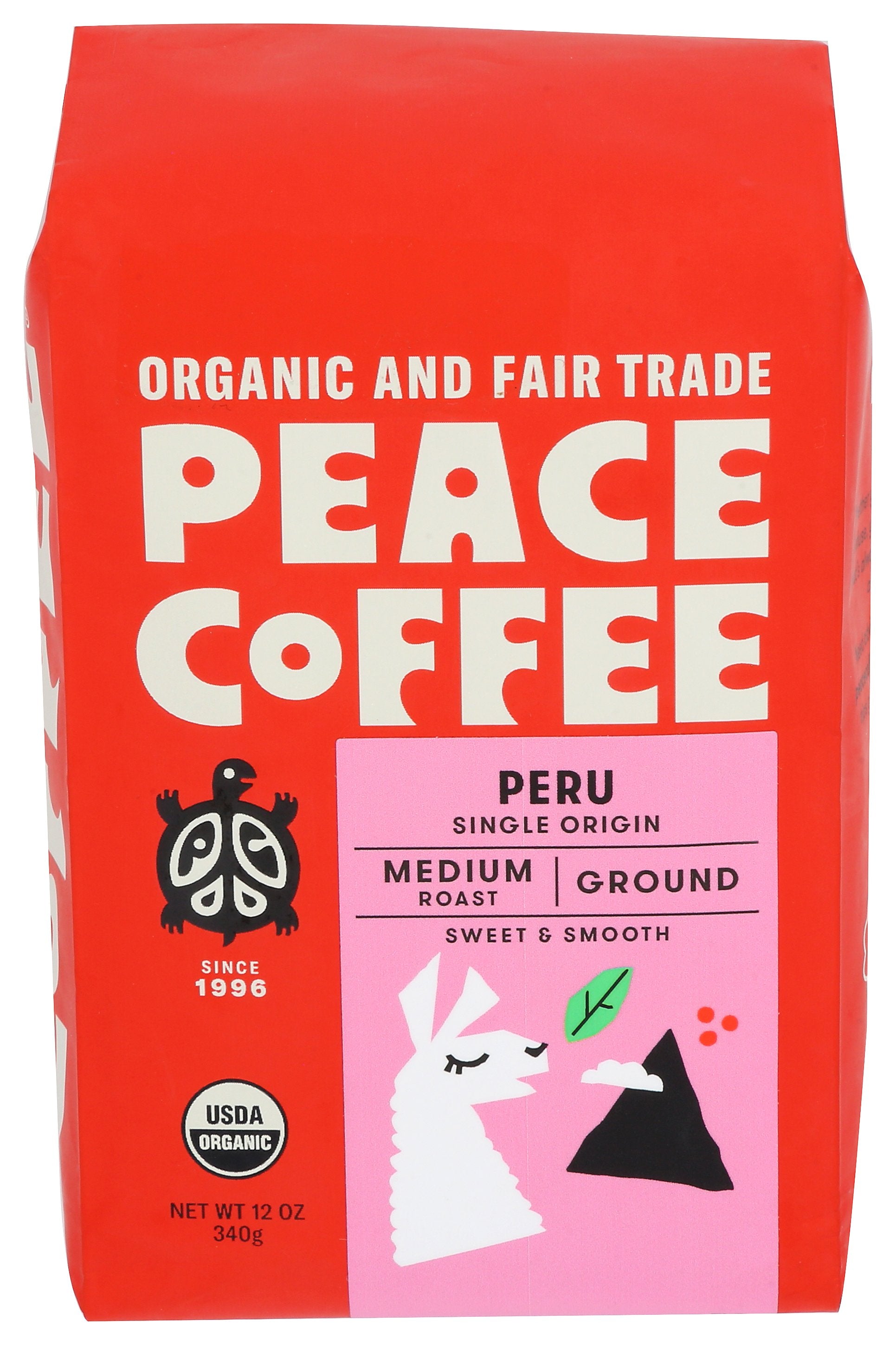 PEACE COFFEE COFFEE GROUND PERU - Case of 6