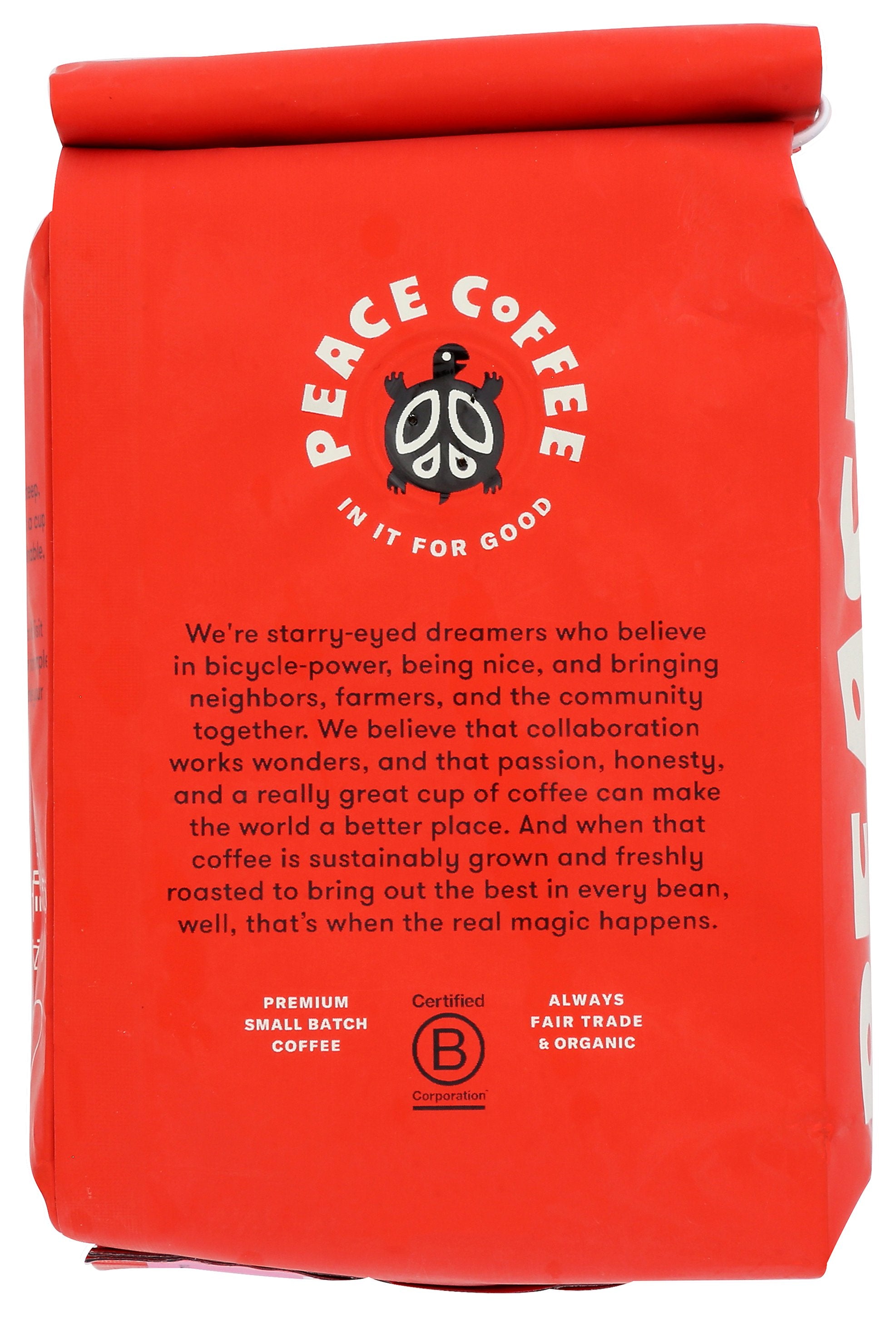PEACE COFFEE COFFEE GROUND PERU - Case of 6