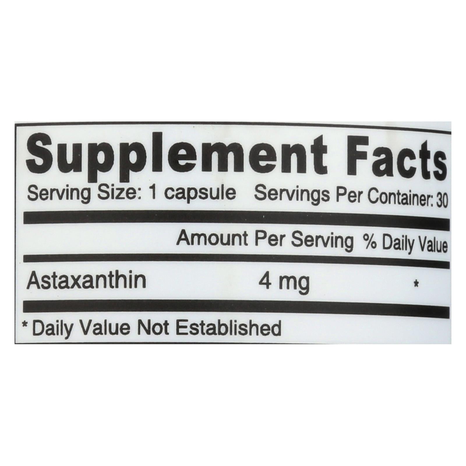 Deva Vegan Vitamins - Astaxanthin Super Antioxidant - 4 Mg - 30 Capsules