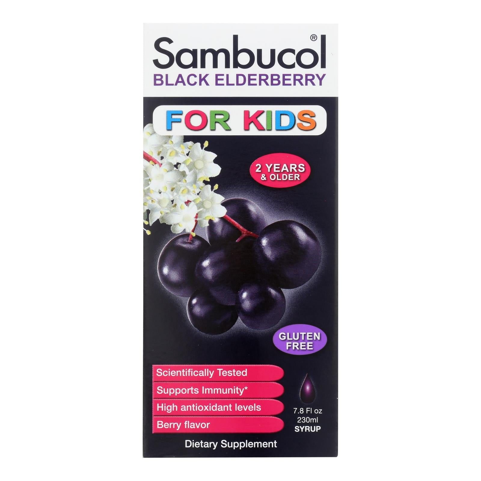 Sambucol - Black Elderberry Syrup for Kids - 7.8 oz