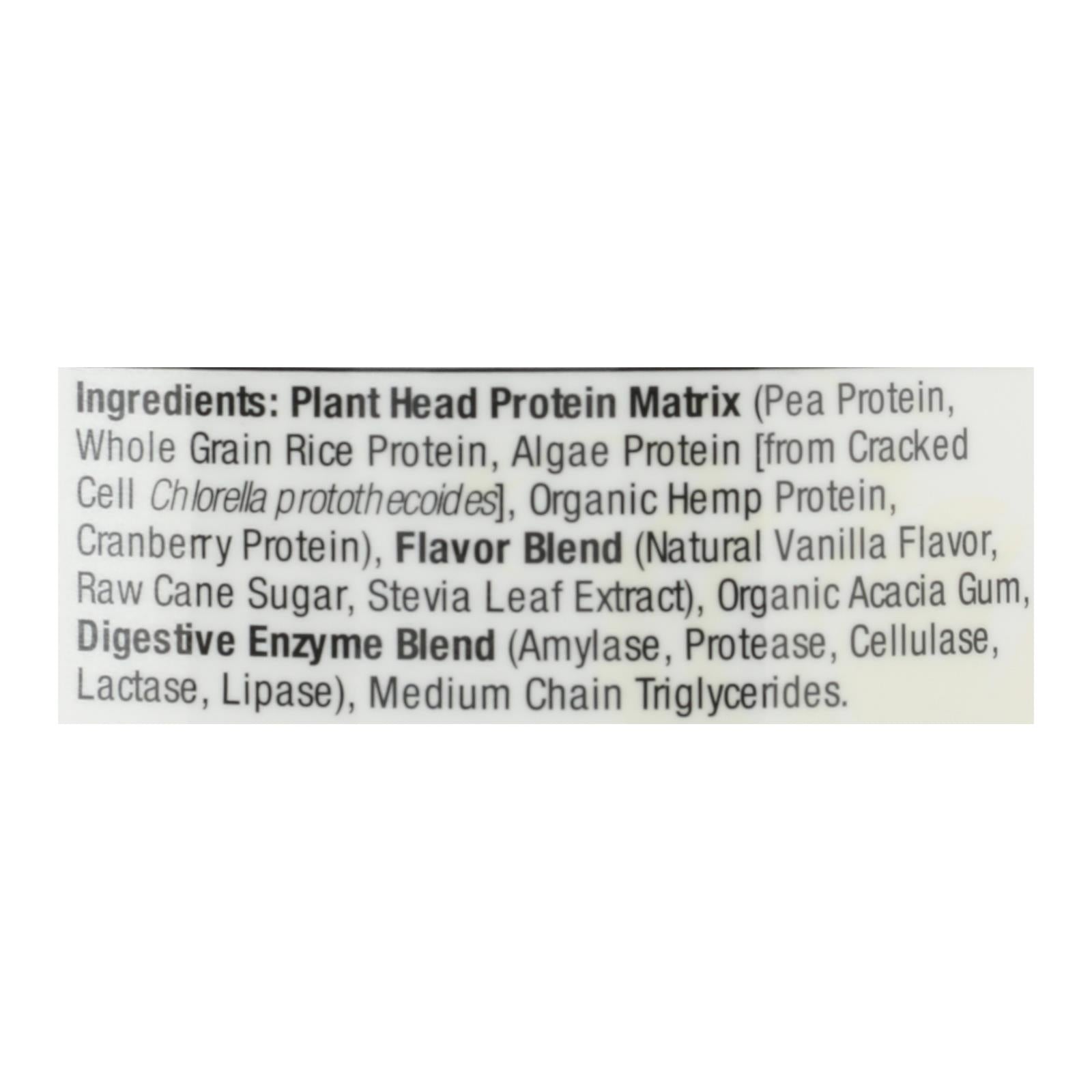 Genceutic Naturals Plant Head Protein - Vanilla - 1.65 lb
