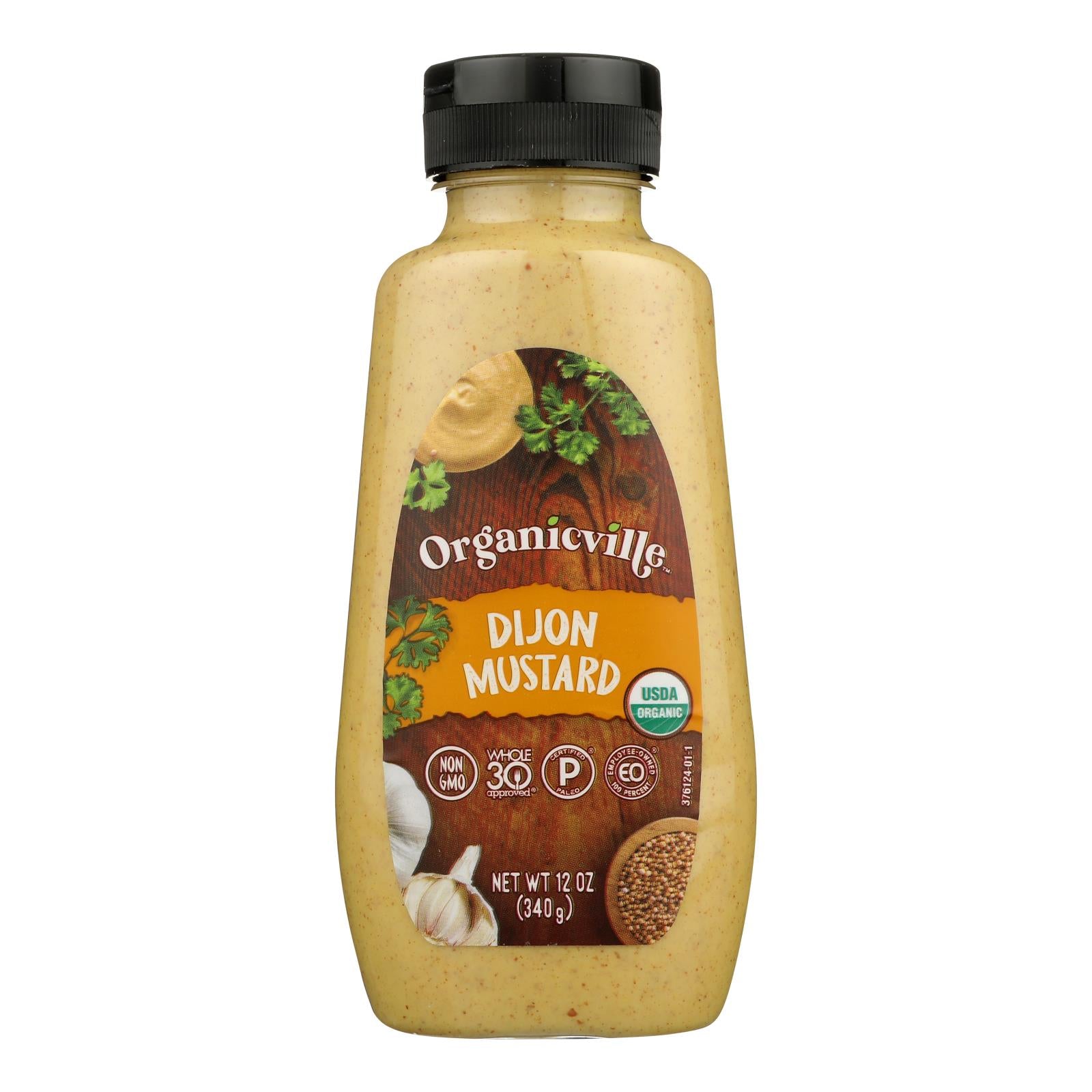 Organic Ville Stone Ground Organic - Mustard - Case Of 12 - 12 Oz.