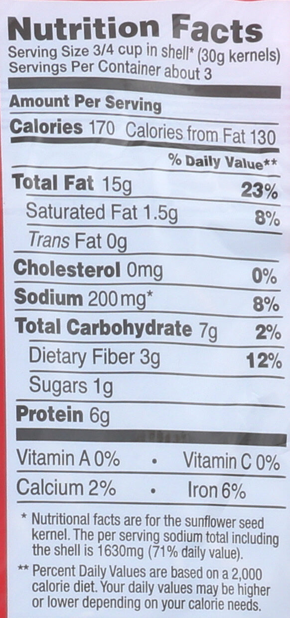 BIGS SEED SNFLWR ORGNL SALT&RSTD - Case of 8