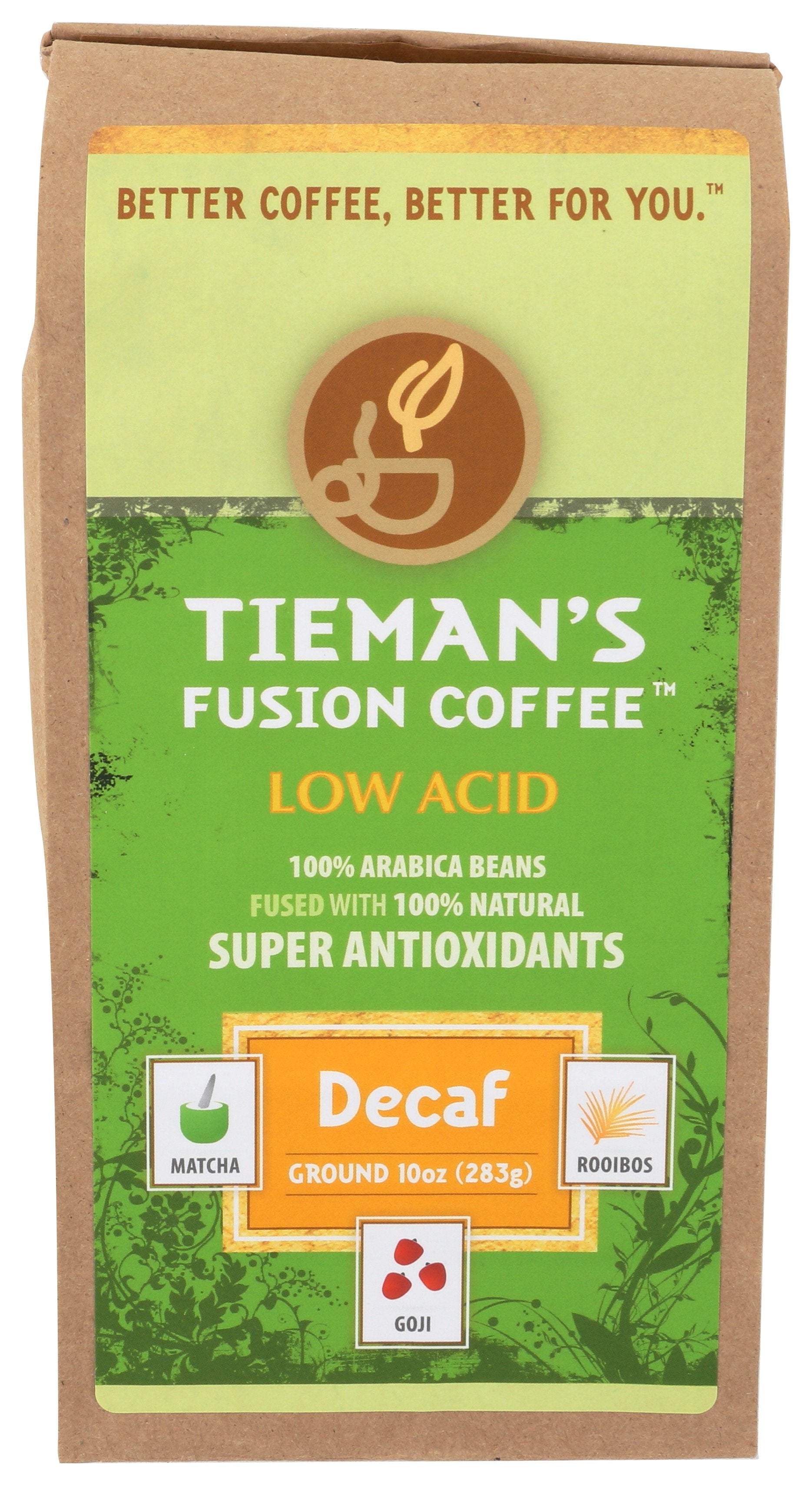 TIEMANS FUSION COFFEE GRND DECAF FUSED - Case of 6