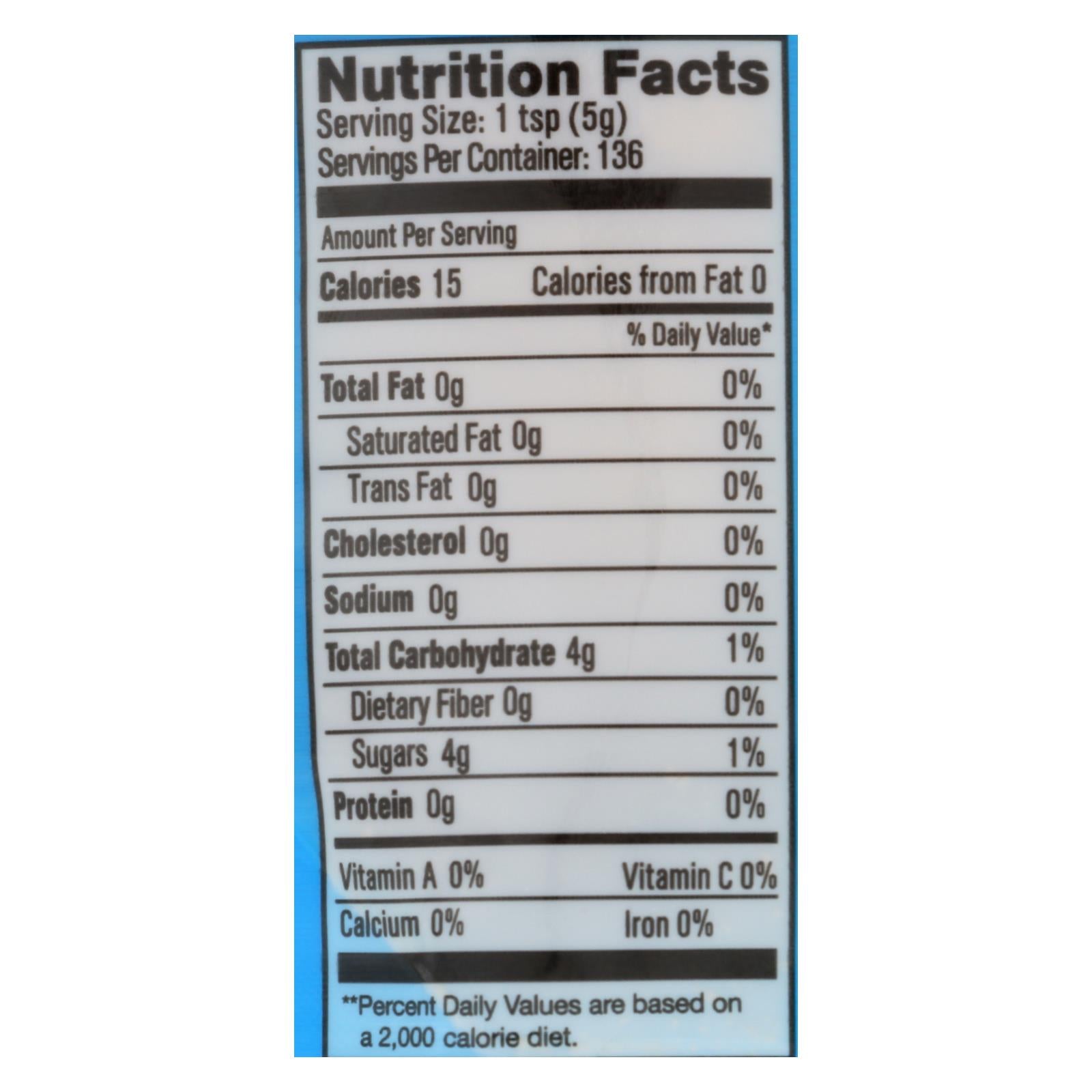 Heavenly Organics 100% Organic Heavenly Sugar - Case of 6 - 20 oz