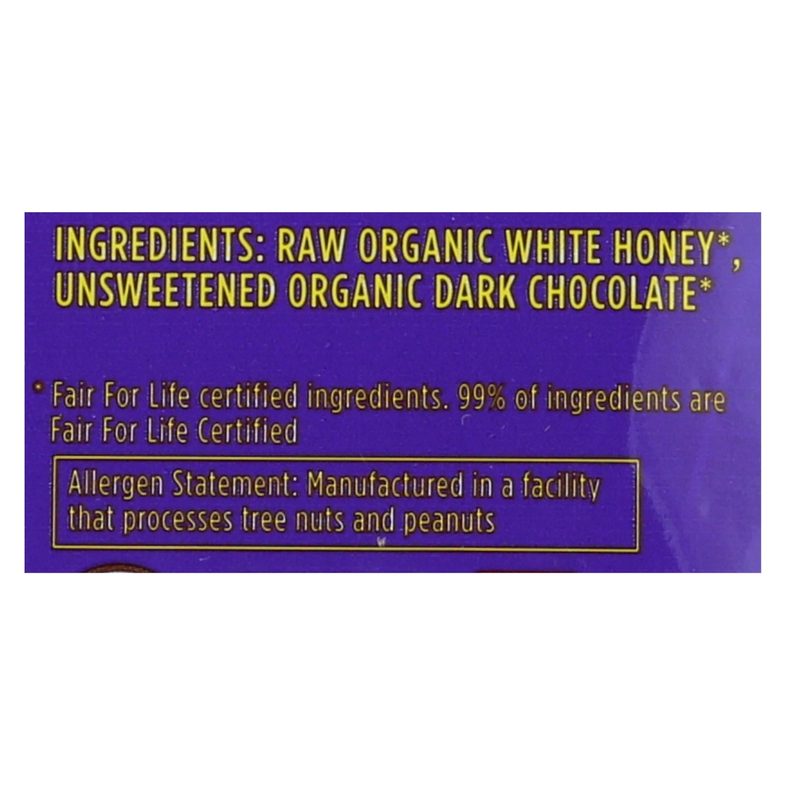 Heavenly Organics Candy Chocolate Honey Patties Double Dark Chocolate  - Case of 6 - 4.66 OZ