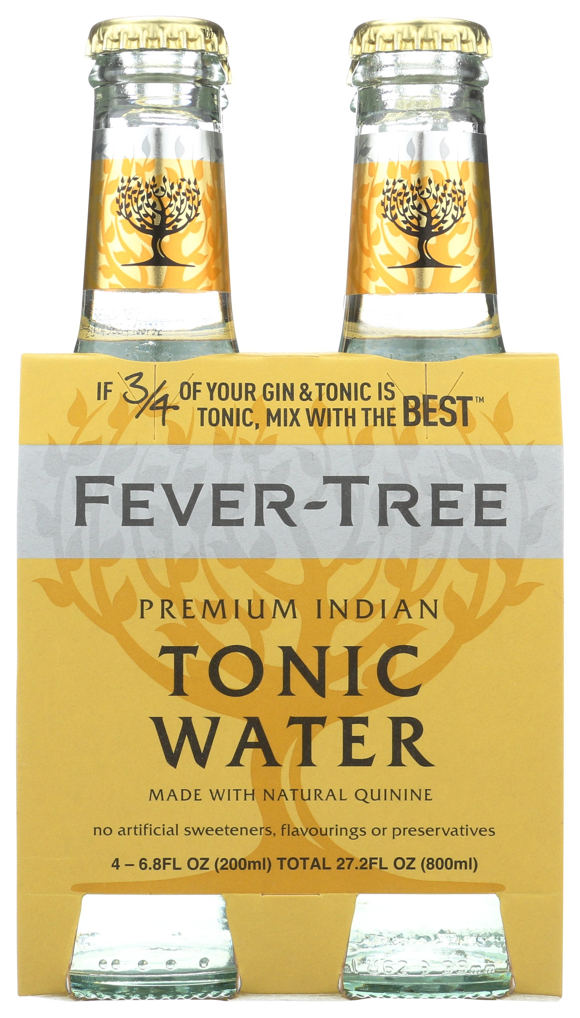 FEVER TREE SODA 4PK TONIC WATER - Case of 6