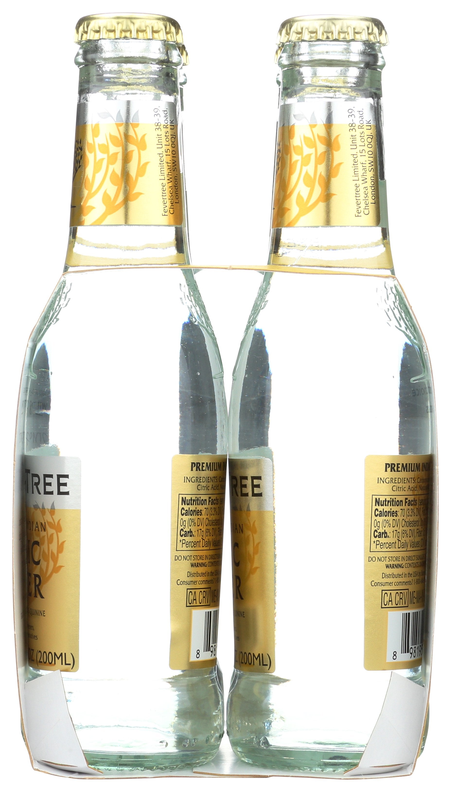 FEVER TREE SODA 4PK TONIC WATER - Case of 6