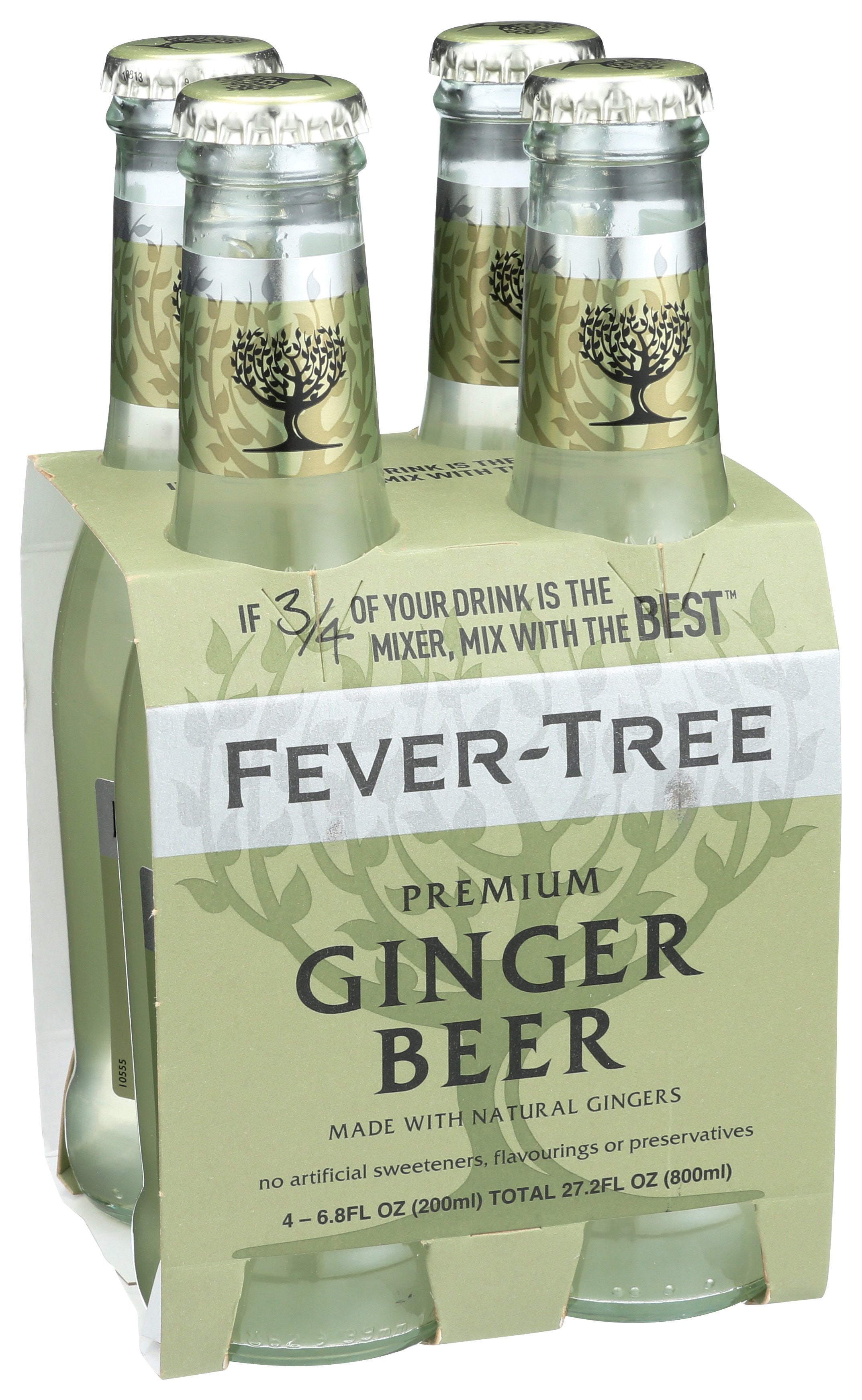 FEVER TREE SODA 4PK GINGER BEER - Case of 6