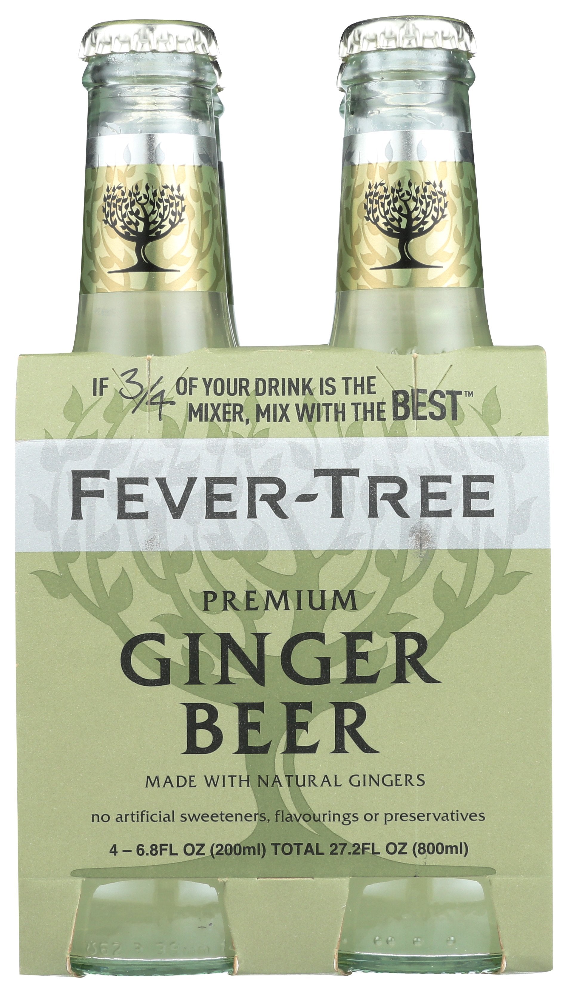 FEVER TREE SODA 4PK GINGER BEER - Case of 6