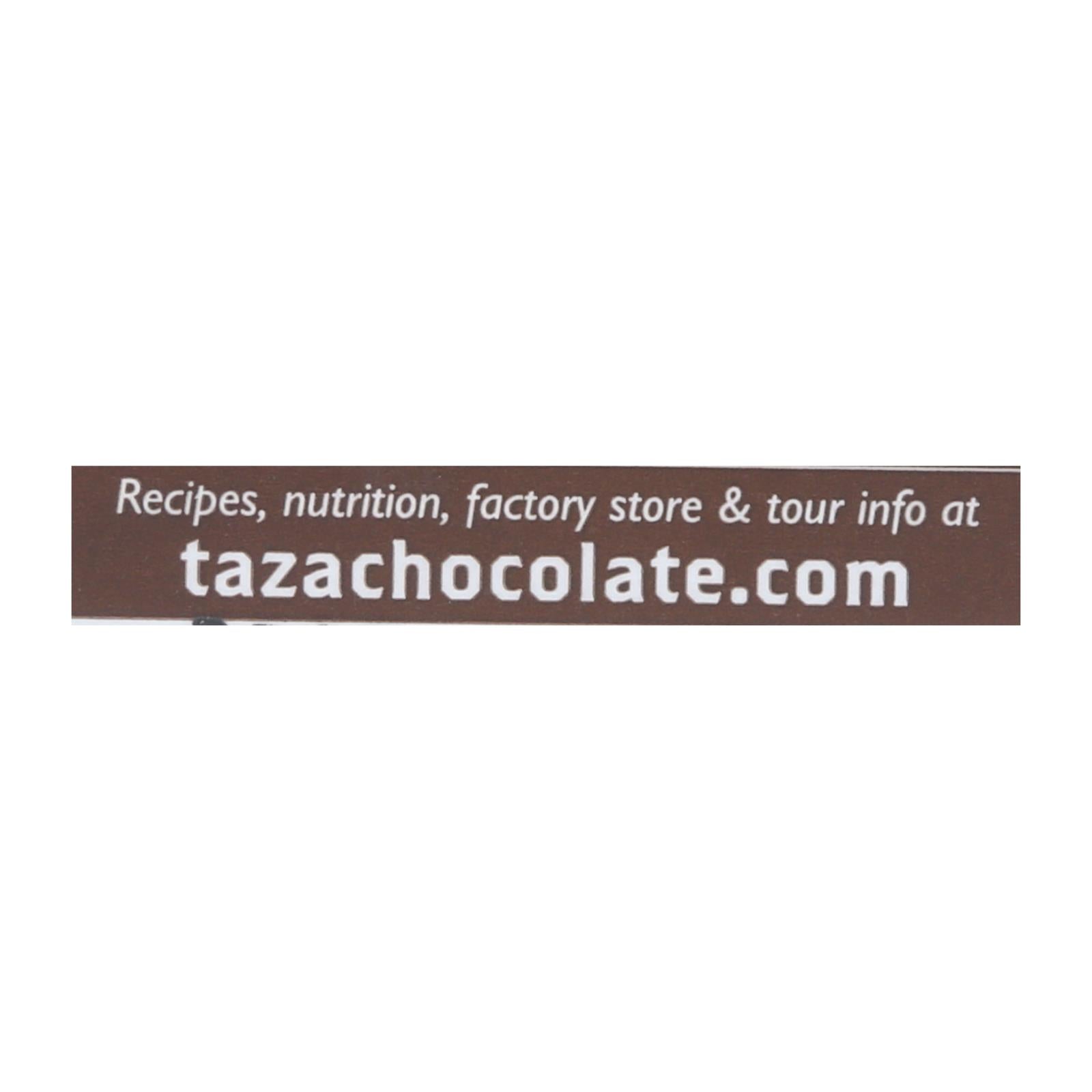 Taza Chocolate Organic Chocolate Mexicano Discs - 50 Percent Dark Chocolate - Vanilla - 2.7 oz - Case of 12