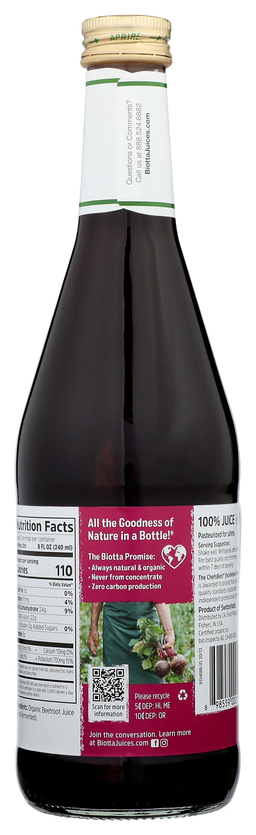 BIOTTA JUICE BEET ORG - Case of 6