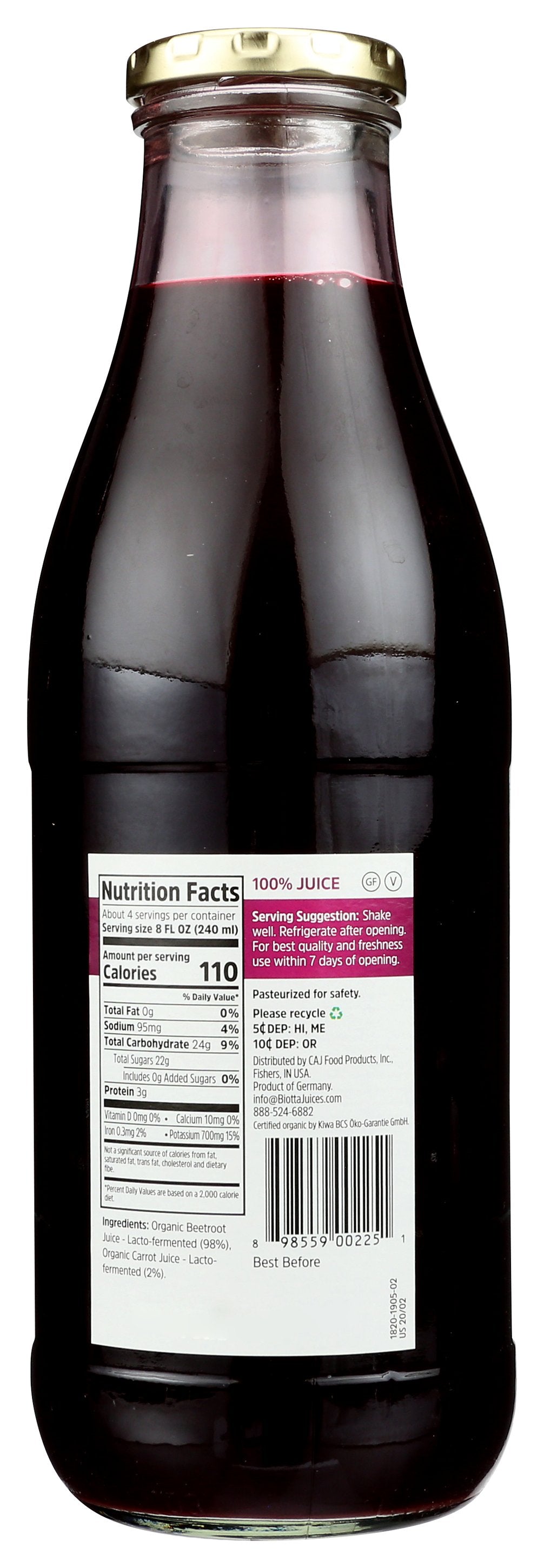 BIOTTA JUICE BEET - Case of 6